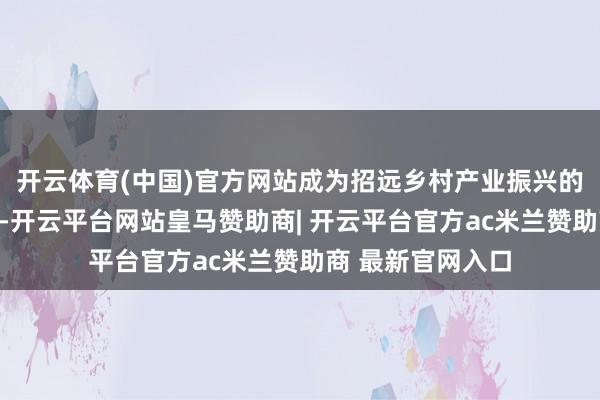 开云体育(中国)官方网站成为招远乡村产业振兴的一齐亮丽征象线-开云平台网站皇马赞助商| 开云平台官方ac米兰赞助商 最新官网入口