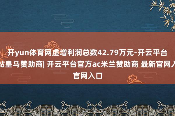 开yun体育网虚增利润总数42.79万元-开云平台网站皇马赞助商| 开云平台官方ac米兰赞助商 最新官网入口