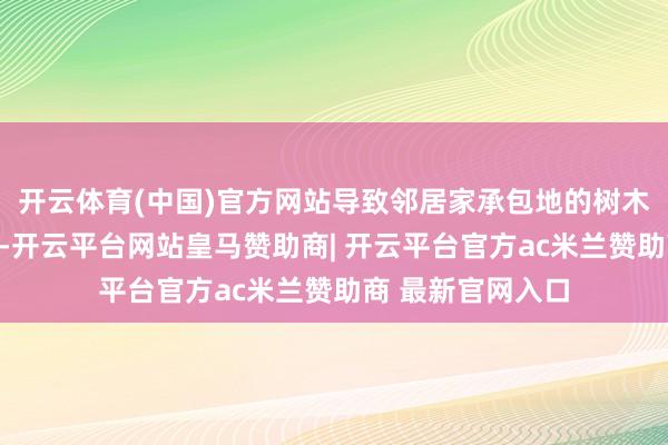 开云体育(中国)官方网站导致邻居家承包地的树木和围网过头烧损-开云平台网站皇马赞助商| 开云平台官方ac米兰赞助商 最新官网入口