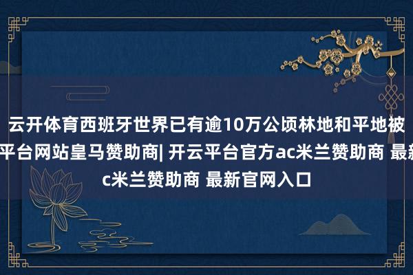 云开体育西班牙世界已有逾10万公顷林地和平地被焚烧-开云平台网站皇马赞助商| 开云平台官方ac米兰赞助商 最新官网入口